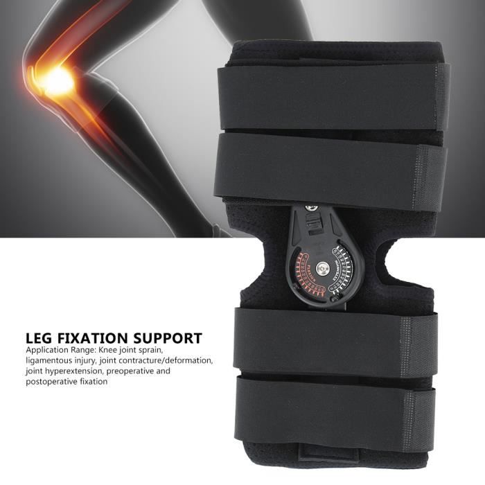 Genouillère Articulée Uqezagpa – Stabilisateur à Ressort, Respirante, Réglable, Pour Course, Basket, Rando, Ski, 1 Paire