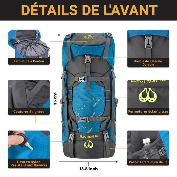 Sac A Dos Randonnee Homme Sac U00e0 Dos De Camping, Randonnu00e9e