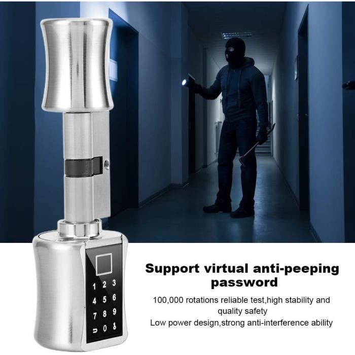 Serrure Intelligente étanche D'empreinte Digitale Sans Clé - GAR - Contrôle Bluetooth - Rechargeable USB - Bricolage