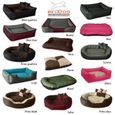 BedDog CORA, grand tapis pour chien, lit rectangulaire, oreiller pour animal [S env. 50x30cm, MOCCA (brun)]-3