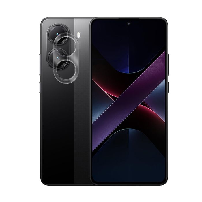 FLLAO Coque Antichoc Compatible Avec Xiaomi Poco X7 Pro 5G Et 2 Pièces Protection Écran En Verre Trempé, Étui De Silicone Mince Souple TPU Bumper Coins Renforcés Housse - Transparent