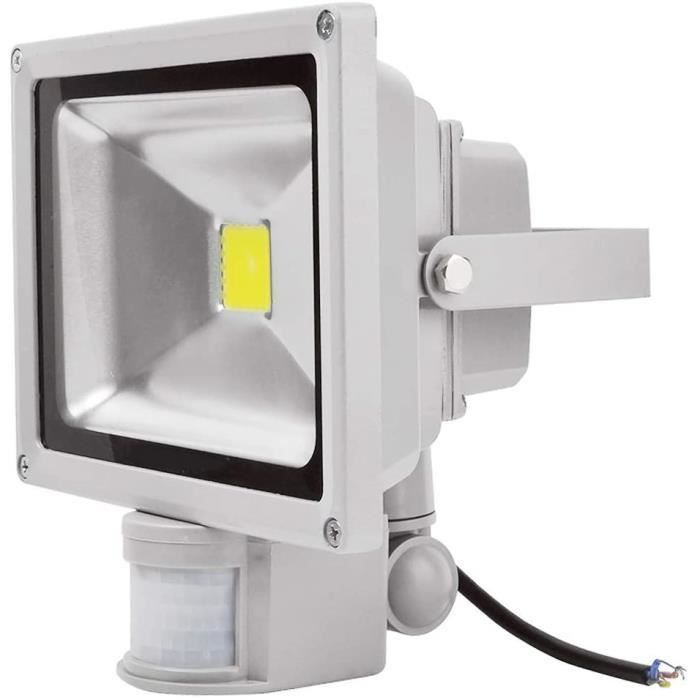 Projecteur LED extérieur avec détecteur de mouvement 50W Lumière blanche  IP65Pour magasin Économie d'énergie A621 - Cdiscount Maison