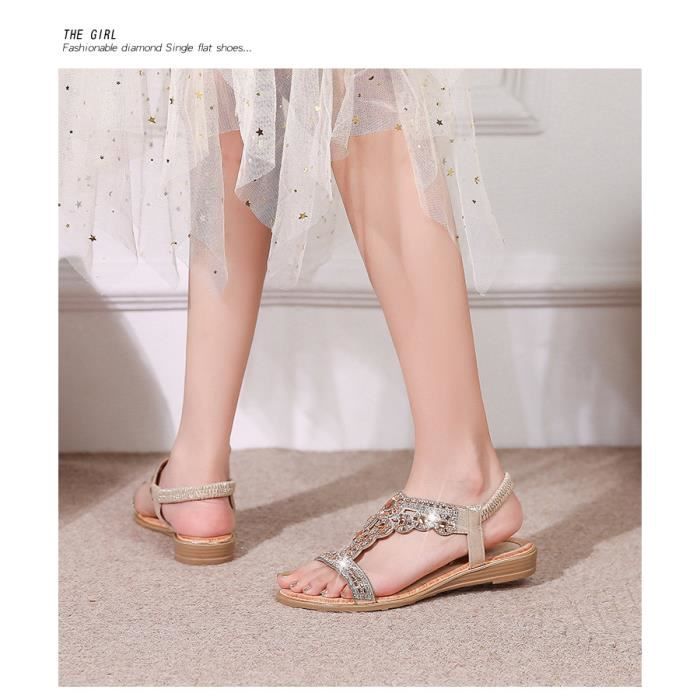 Sandales femme sale avec strass