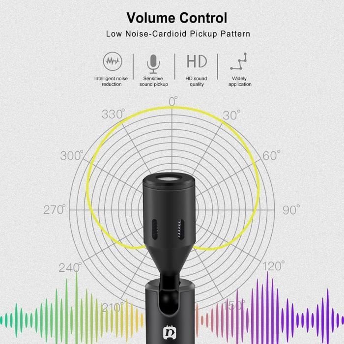 Plug And Play Microphone Omnidirectionnel Portable Multifonctionnel D ...