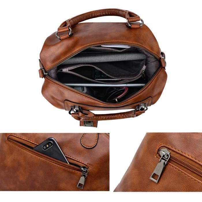 Sacoche Cuir Femme Sac En Cuir Original Sac à Main Femme Style