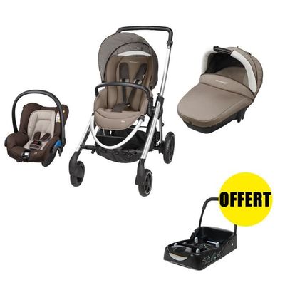 BEBE CONFORT Pack Poussette Trio Elea 1 Embase OFFERTE Earth Brown Cdiscount Puericulture Eveil bebe