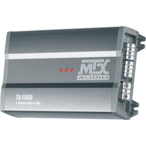 AMPLIFICATEUR AUTO MTX TX480D Amplificateur voiture Classe-D 4x120W RMS @2Ω ou 2x240W RMS @ 4Ω filtres variables