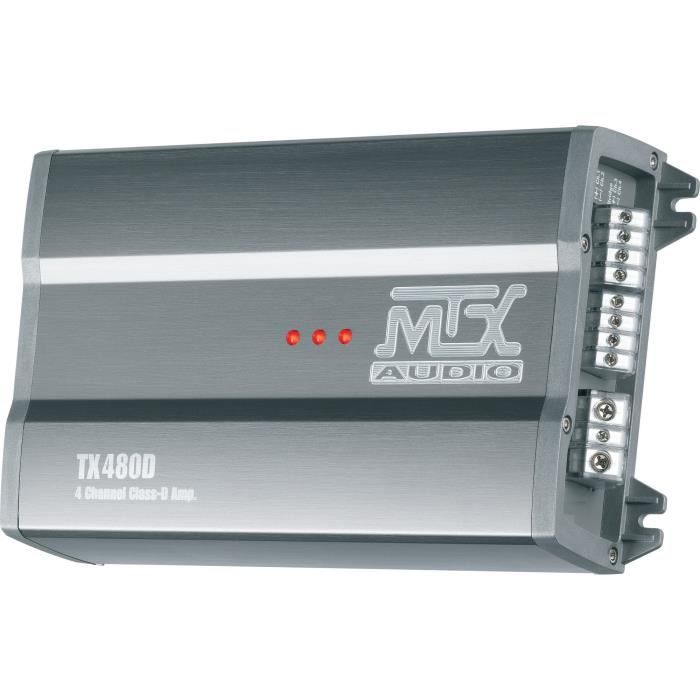 MTX TX480D Amplificateur voiture Classe D 4x120W RMS @2O ou 2x240W RMS @ 4O filtres variables Neuf - vue 3