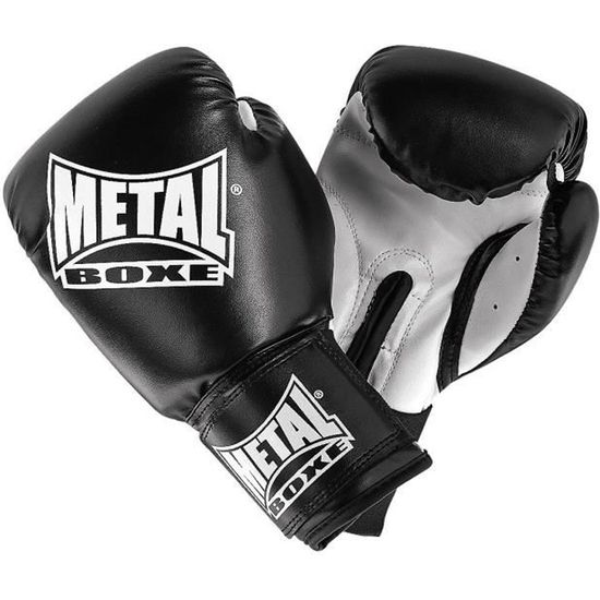 METAL BOXE Gants De Boxe Enfant Mini Black 4oz - Pour Entraînement 4-6 Ans