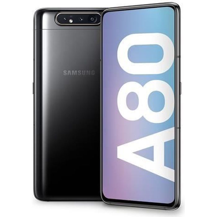 Vente Téléphone portable Samsung Galaxy A80 128 go Noir - Double sim pas cher Vente Téléphone portable Samsung Galaxy A80 128 go Noir - Double sim pas cher