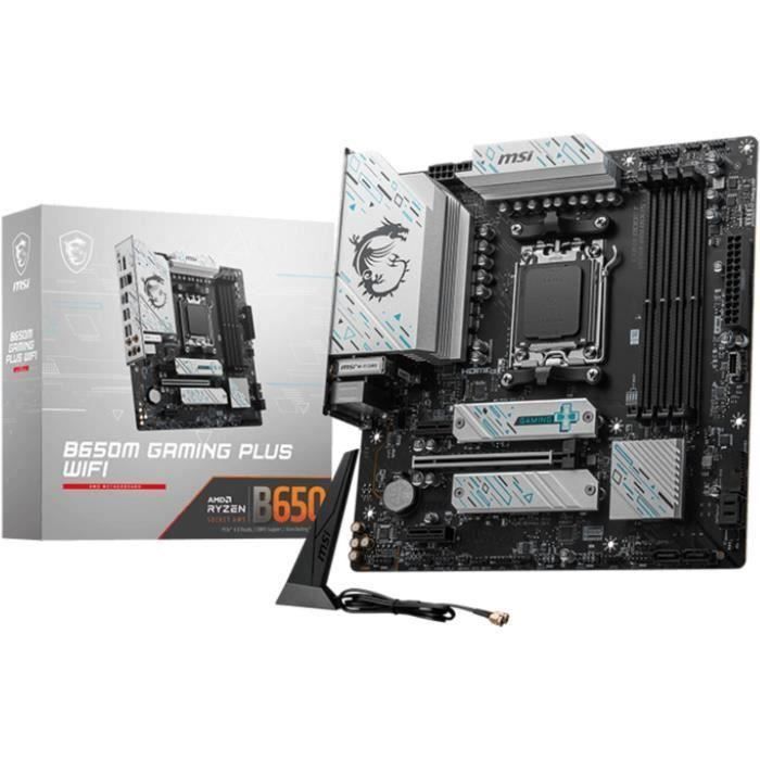 Carte mère - MSI - B650M GAMING PLUS WIFI Emplacement AM5 micro ATX