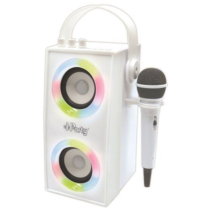 Enceinte Karaoké LEXIBOOK BTP180Z – iParty® Bluetooth® V5.0 avec Effets Lumineux