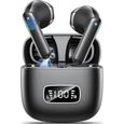 Ecouteurs Bluetooth sans Fil Ecouteurs Bluetooth 5.3 Écran LED ENC Réduction de Bruit Mic Hi-FI Son Stéréo IP6 Étanche.[Z422]-0