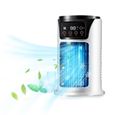 Climatiseur Portable 300ml - Rafraîchisseur 45W 3 vitesses - Minuterie 1-6h éclairage - Chambre bureau