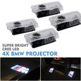 Zacharia Lumière de voiture ombre, BMW Installation facile Porte de voiture LED BMW 3D M Logo Projecteur Fantôme Ombre Lumières 4 Pc-0