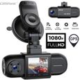CAMPARK Caméra Voiture 1080P Avant+Intérieur 170°+150° Grand Angle 1.5″LCD DashCam avec GPS,SONY Super Vision nocturne-0