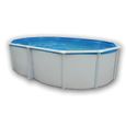 Kit Piscine hors sol acier TOI - Ibiza -550 x 366 x 132 cm - Ovale (Livrée avec un filtre à sable et une échelle de sécurité)-0
