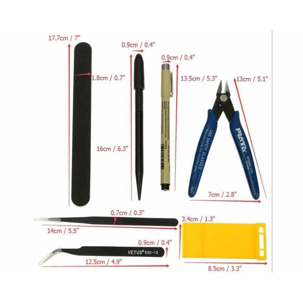 RisingFF 11PCS Outils pour Maquette Gundam, Outils Modélisme pour