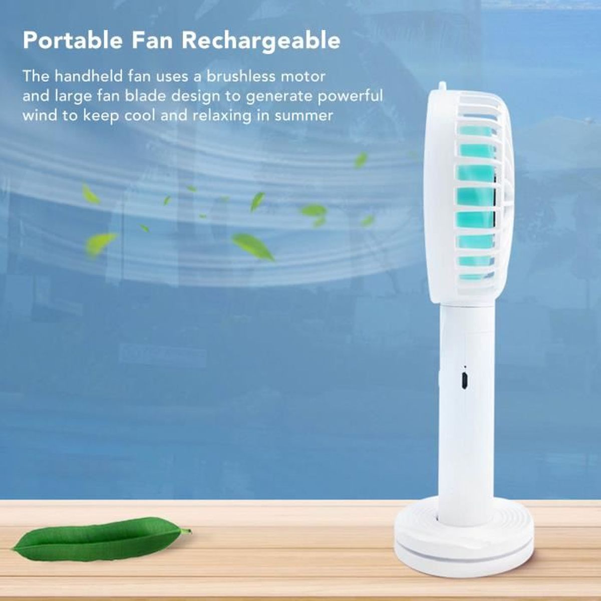 Zerodis Ventilateur Oscillant Mural Avec Télécommande - Veilleuse, 3 Vitesses, Idéal Camping-Car Chambre Bureau