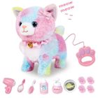 Jouet interactif - ZGEER - Chat électronique - Blanc - 3 ans - Inclus accessoires