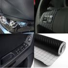 IAMS CHIEN NEUFU Autocollant Voiture 3D Fibre de Carbone Adhesif Thermoformable Noir