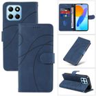 RASENA Etui pour Honor 70 Lite-X6-X8 5G 6.5", Portefeuille Fentes Cartes Housse Antichoc Cuir PU Vintage Portefeuille Etui -Bleu YXRG5