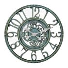 XINXU Horloge Murale-30CM-Vintage gearwheel- Mouvement étanche - Vert