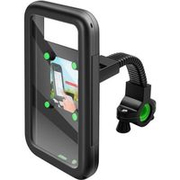 Support Telephone vélo étanche Rotation à 360° Support Smartphone Moto Scooter avec Habillage Pluie Porte 