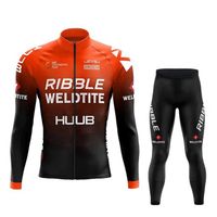 XL - HUUB-Ensemble de maillot de cyclisme à manches longues pour homme, maillot de vélo de montagne, Lesslot