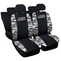 Lupex Shop Housses de siège auto compatibles pour Classe A Noir Camouflage Clair