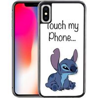 Coque iPhone X Stitch Don't touch my phone