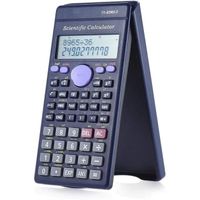 Calculatrice Calculatrice Scientifique Compteur 240 Fonctions 2 Ecran LCD Ligne Bureau d'affaires Moyen Élève du secondaire Noir O