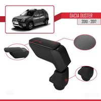 Accoudoir Coulissant Central pour Dacia Duster 2010-2017 Console de Rangement Compartiment Similicuir NOIR 93