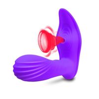 Appareil de massage,Vagin sucer vibrateur 20 vitesses vibrant ventouse Oral sexe aspiration Clitoris - Type CD04-S-Purple