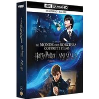 Coffret Le monde des Sorciers de J. K. Rowling - Harry Potter à l'école des Sorciers et Les Animaux Fantastiques - Blu-Ray 4K