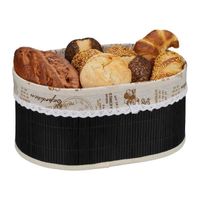 Corbeille de pain en bambou noire - 10042381-0
