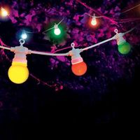 Guirlande Guinguette Multicolore 50m - SKYLANTERN - Vintage - LED - Extérieur