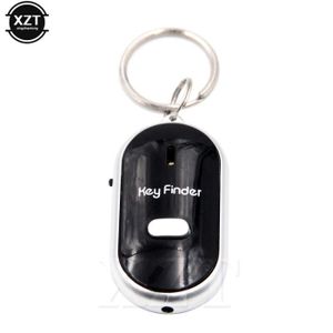 TRACAGE GPS Noir-Mini porte-clés LED sifflet Key Finder, son clignotant, bip, télécommande perdue, localisateur, traqueur