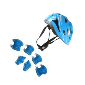 DÉCORATION DE VÉLO Bleu clair - Casque à roulettes réglable pour enfants, casques de vélo pour garçons et filles, attelle de cou