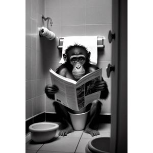 Affiche humour WC affiche tu as oublié ton téléphone fichier numérique  A3/A4/A5 décoration murale salle de bain et toilettes -  France