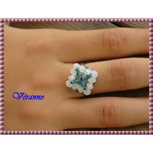 Bague swarovski bleu Cdiscount