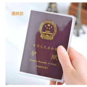 Plastique Transparent Transparent Passeport Housse Coque Support Organisateur carte d'identité voyage 