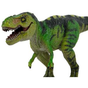 FIGURINE - PERSONNAGE Figurine de dinosaure T-Rex bouche mobile - DINOSAURUS - Jouet - Mixte - Vert et noir