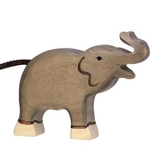 FIGURINE - PERSONNAGE Jouet en bois Goki Holtztiger Elephant petit