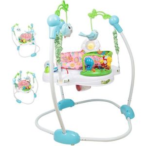 COSTWAY Trotteur Youpala Bébé 6-18Mois 2 en 1 Pliable avec Musical,3  Hauteurs Réglables Siège et Dossier Rembourré Charge 12kg Blanc - Cdiscount  Puériculture & Eveil bébé