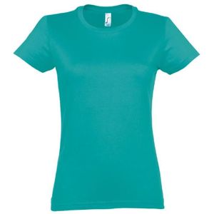 T-SHIRT T-shirt manches courtes - Femme - 11502 - bleu caraïbes