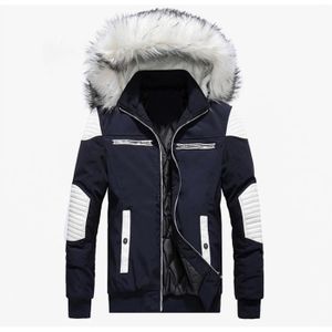 Doudoune Homme Manteau Capuche Fourrure Parka Cdiscount