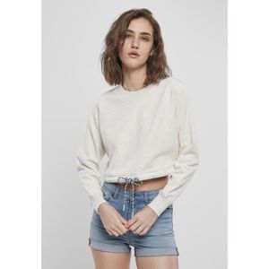 Crop top - Urban Classics - Oversized - Manches courtes - Col arrondi - Gris clair