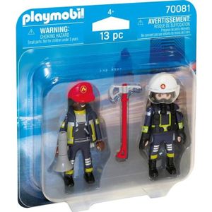UNIVERS MINIATURE PLAYMOBIL - 70081 - Playmobil Duo - Pompiers secou