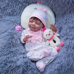 POUPÉE RUMOCOVO®  sommeil poupée 20 pouces Reborn bébé nouveau-né vivant tissu corps doux au toucher pour enfant anniversaire Surprise 